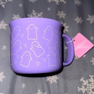 ✨NEW👻Cobwebs and Cauldrons Purple Soft Touch Ghosts  Mug💜